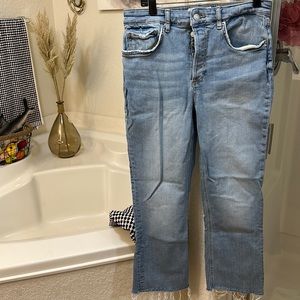 Womens zara crop jeans